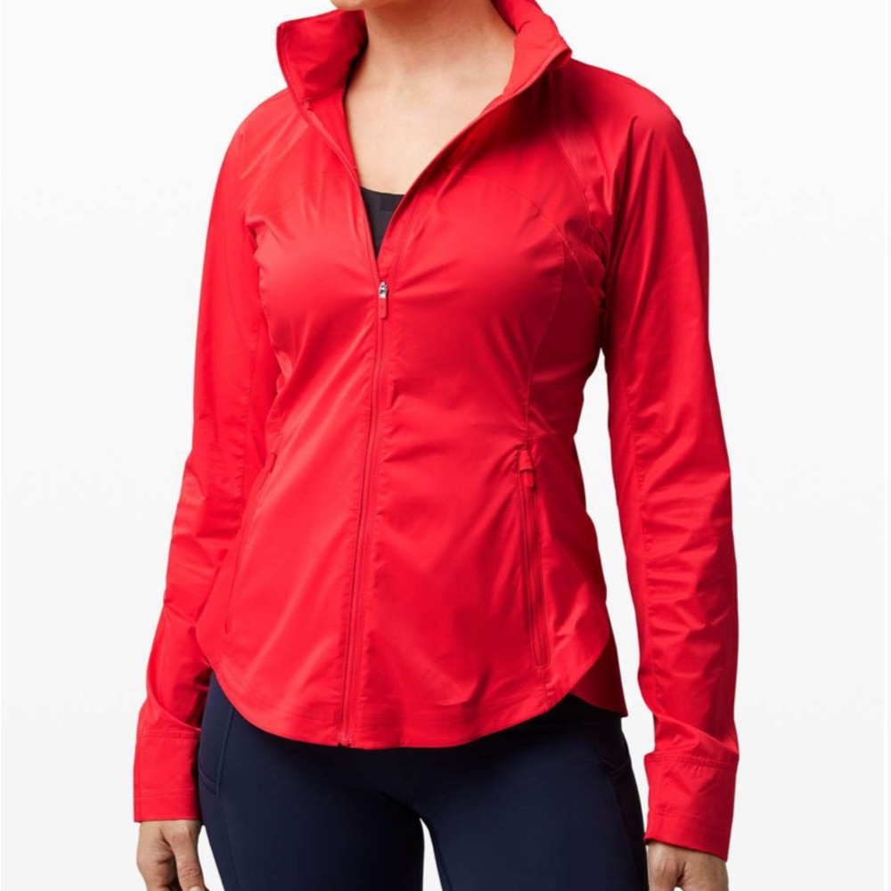 Lululemon Goal Smasher Jacket Carnation Red 6 like new